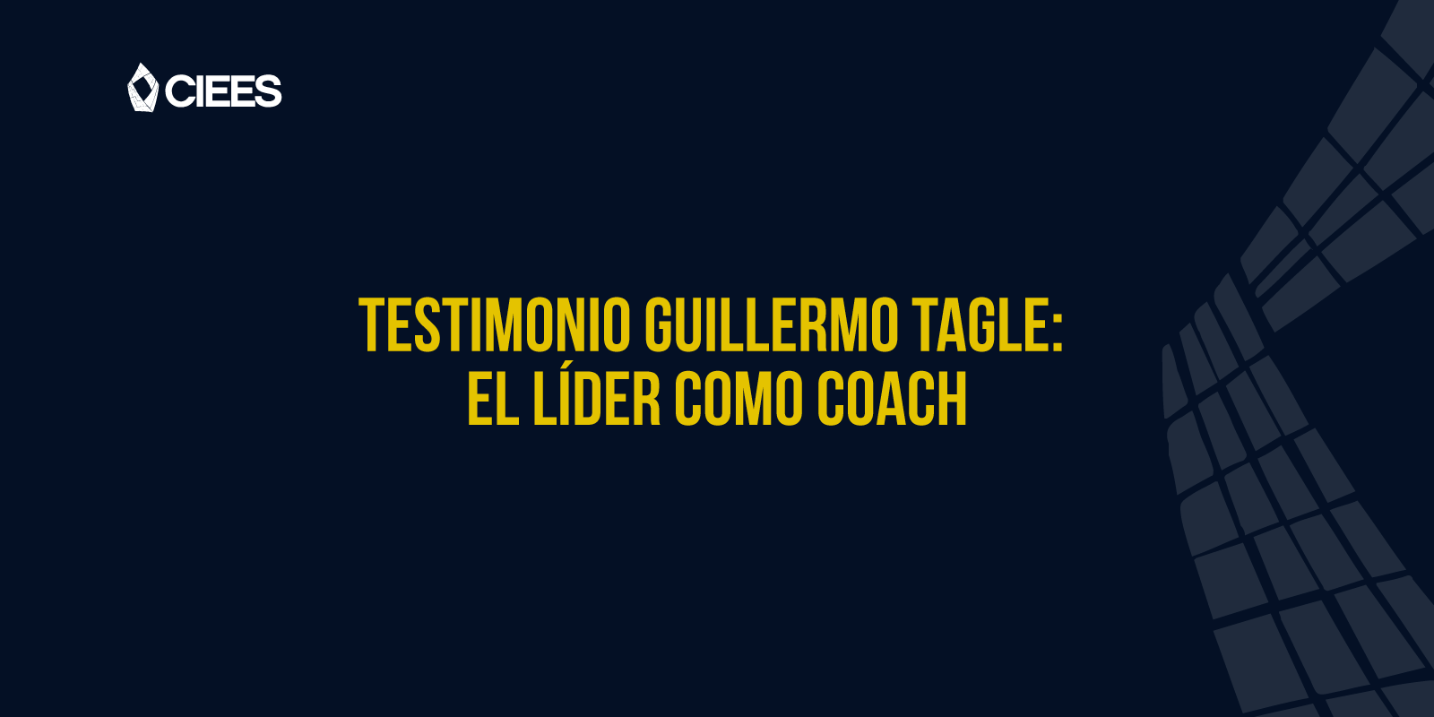 Testimonio Guillermo Tagle: El líder como coach